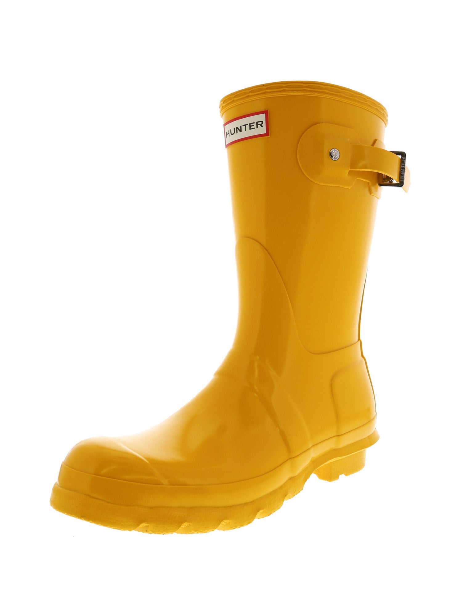 Hunter Women's Original Short Gloss Rain Boot, Mid-Calf, Rubber