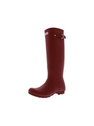 ◆HUNTER◆ WOMEN Original Tall Rain Boots Military Red Amazon.com | Hunter Women's Rain Wellington Boots, Red