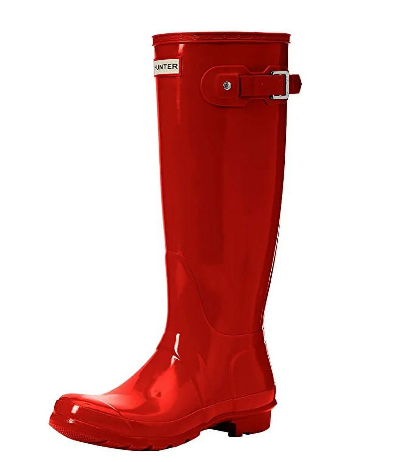 Hunter Women's Original Tall Rain Boot,Military Red,10 B(M) US