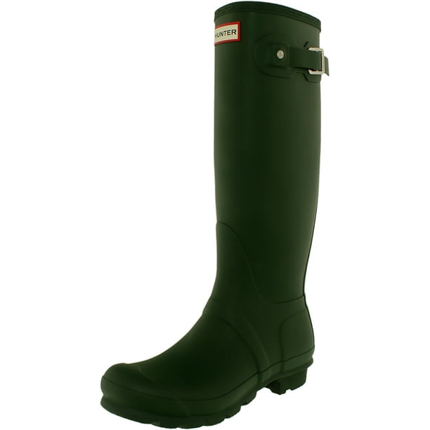 レインブーツ HUNTER WOMEN Original Tall Rain Boots Olive Leaf WFT1000RMAO Hunter Women's Original Tall Rain Boots - Walmart Business
