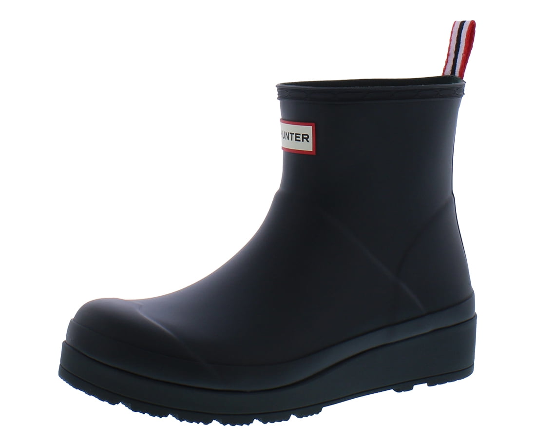 Hunter Women's Rubber Original Play Short Rain Boots, Black