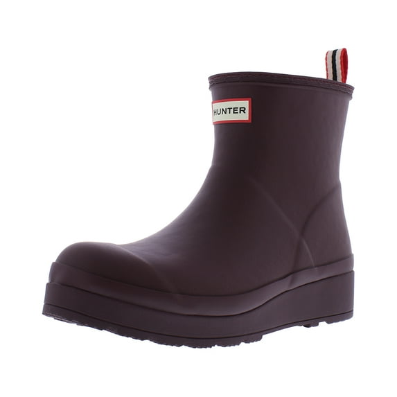 Hunter Play Short Insulated Boot Womens Shoes Size 5, Color: Dark Red