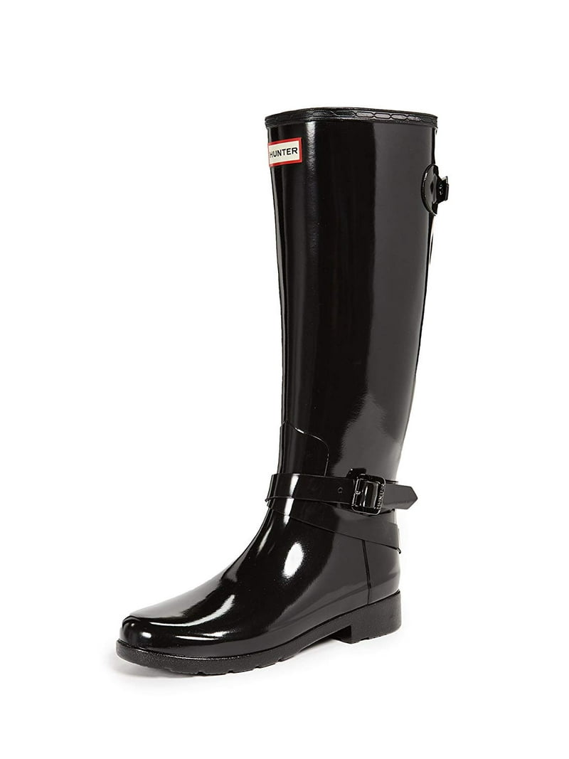 Hunter Women's Refined Back Adjustable Tall w/Ankle Strap Boots