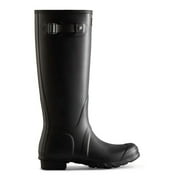 Hunter Womens Waterproof Wider Calf Rain Boots, Black, 7