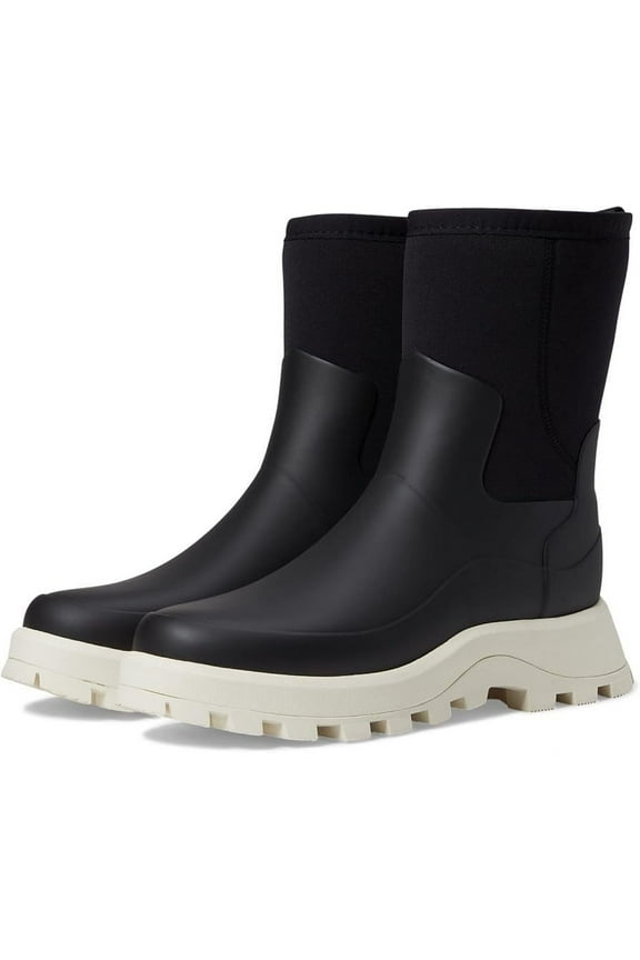 Womens City Explorer Short Neoprene Boots - Black/Shaded white - 8