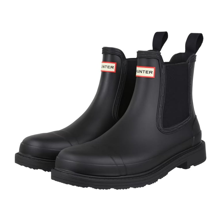Hunter Womens Commando Chelsea Boots - Walmart.com