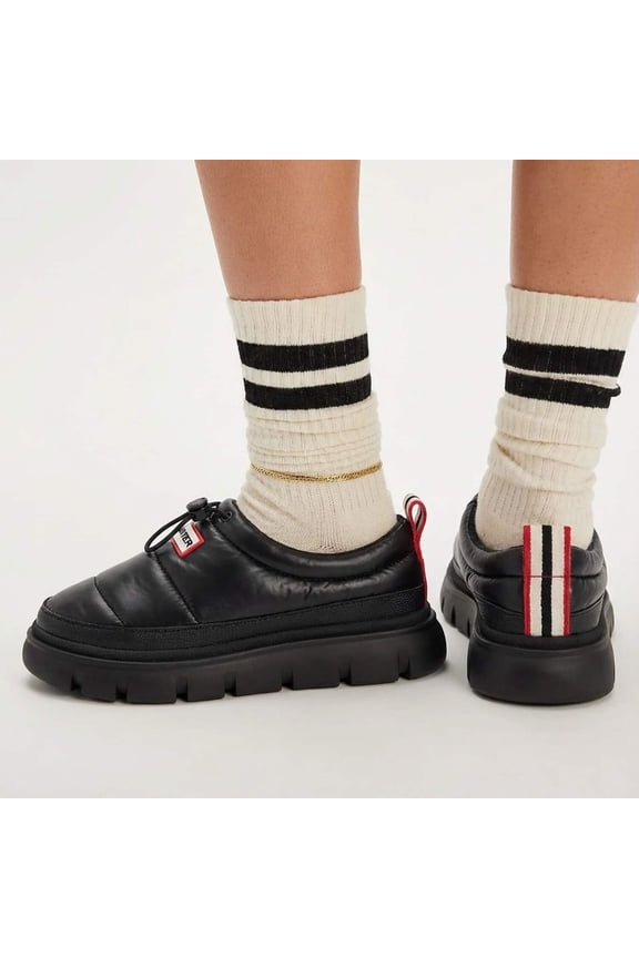 Womens Madi Insulated Water Resistant Slip-on Mules Shoes Black HWMADI 001