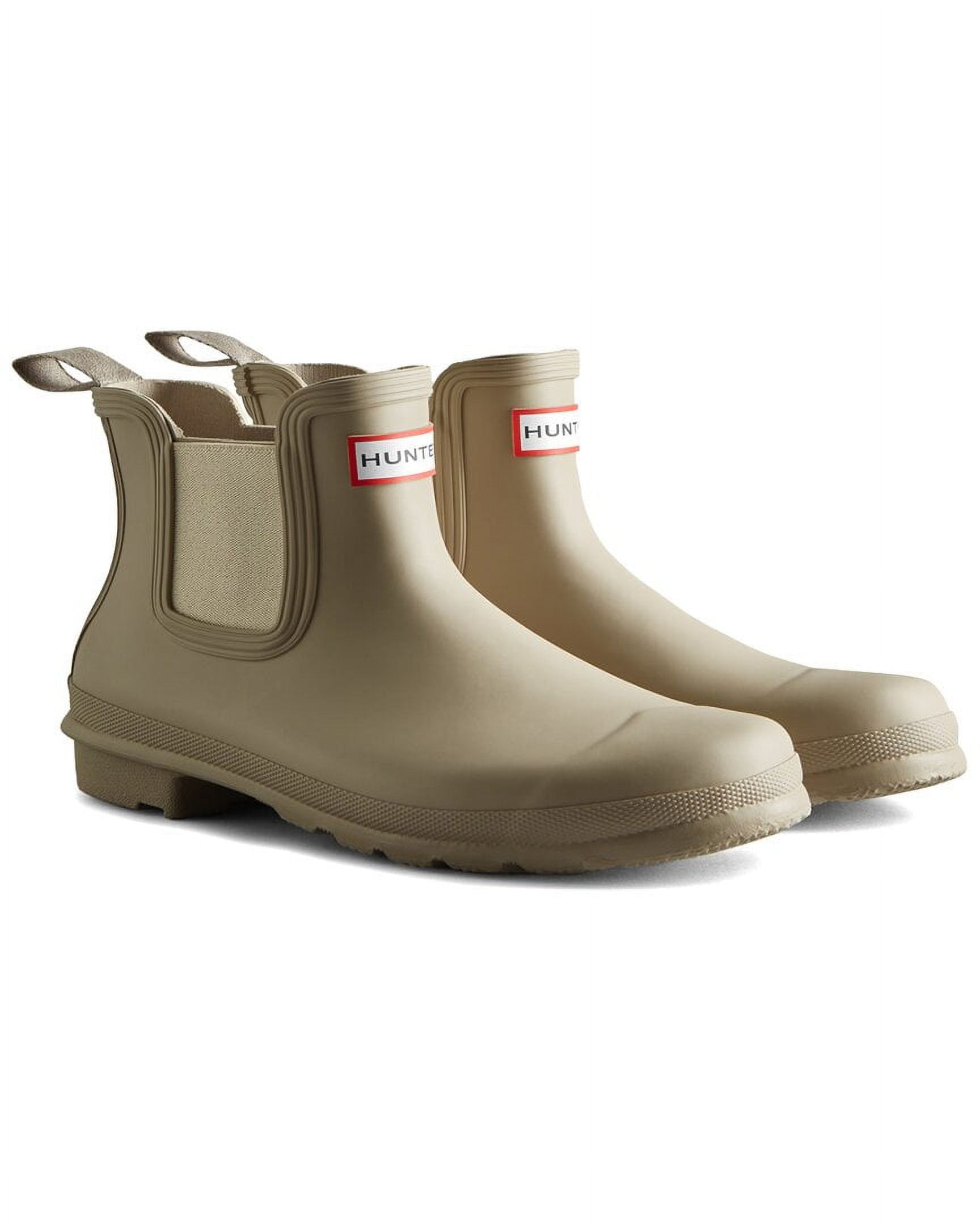 Hunter Womens Chelsea Rain Boot, Waterproof Rubber, Skimming Stone