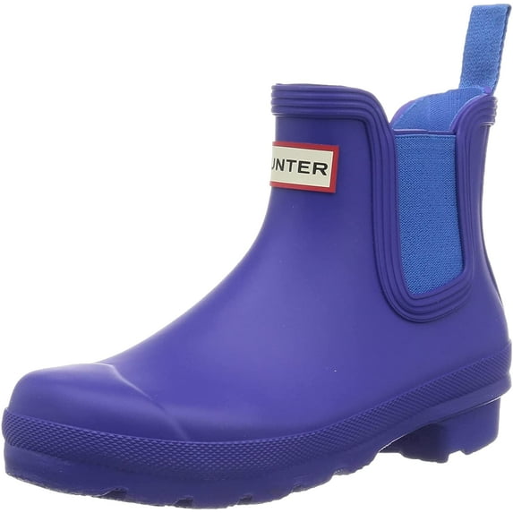 Hunter Womens Original Chelsea Boot, Bitter Indigo/Polar Blue 10