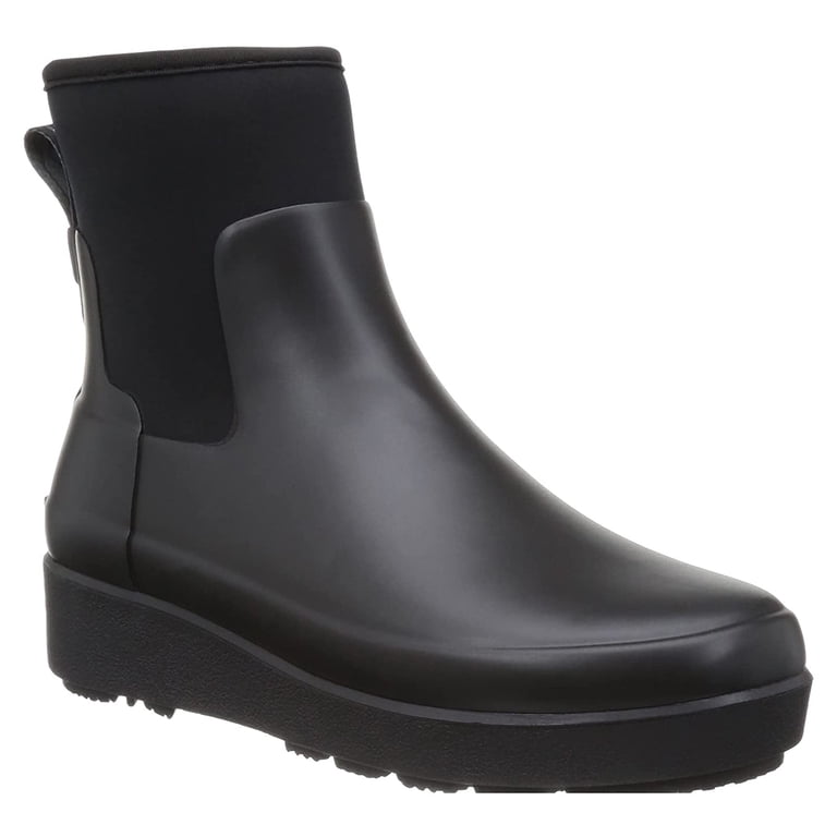 未使用 HUNTER REFINED CREEPER NEO CHELSEA Hunter Womens Refined Creeper Neo Chelsea Rubber Boots - Walmart.com