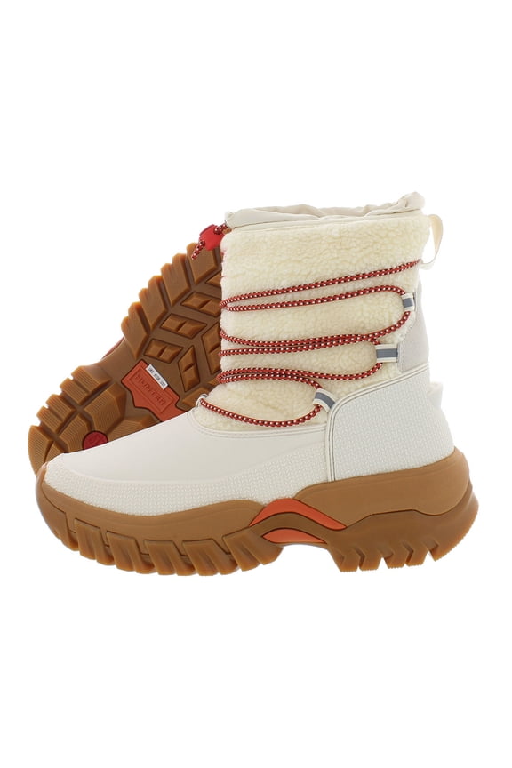 Wanderer Short Sherpa Snow Boot Womens Shoes Size 5, Color: White Willow/Gum
