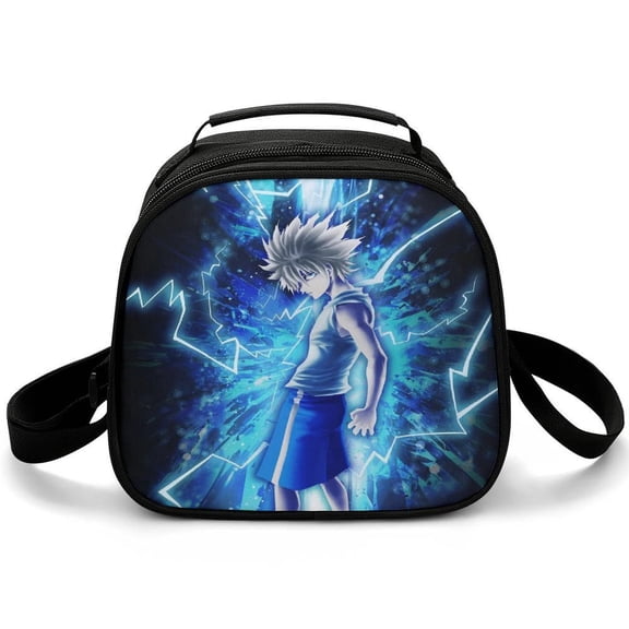 Hunter X Hunte Lunch Bag Small Lunch Box Shoulder Strap Reusable Food Tote Bag for Snacks Drinks