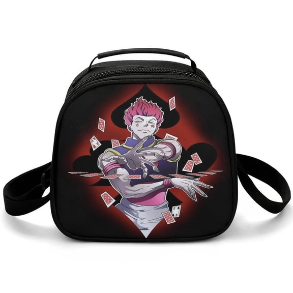 Hunter X Hunte Lunch Bag Small Lunch Box Shoulder Strap Reusable Food Tote Bag for Snacks Drinks