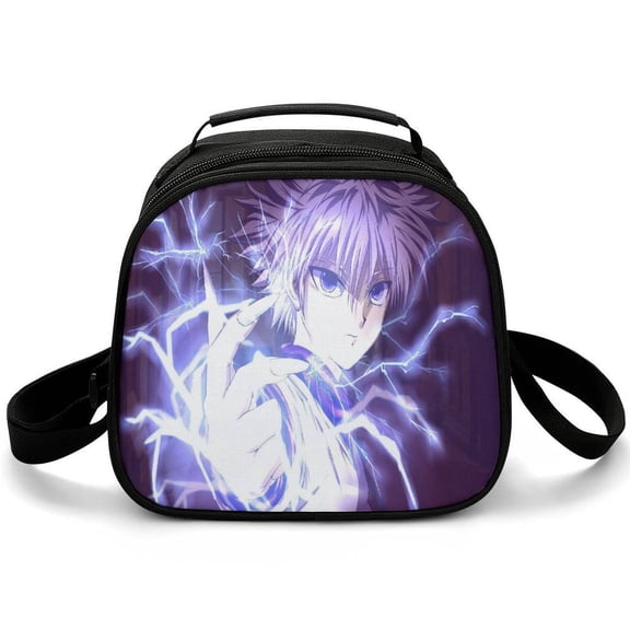 Hunter X Hunte Lunch Bag Small Lunch Box Shoulder Strap Reusable Food Tote Bag for Snacks Drinks