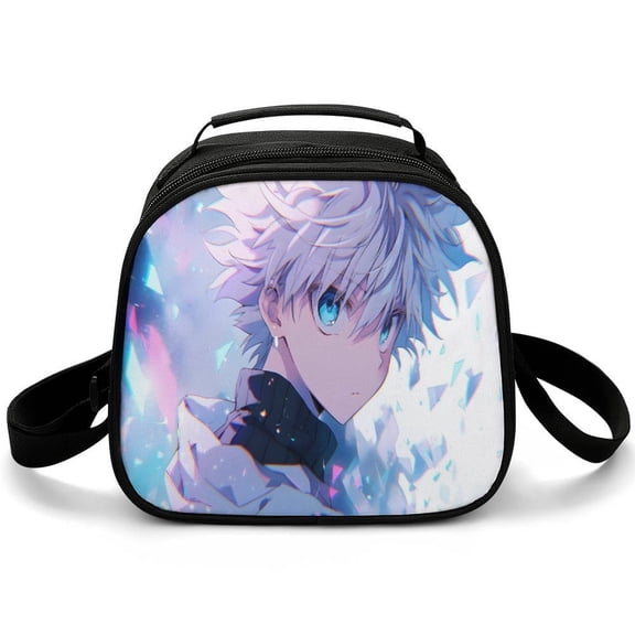 Hunter X Hunte Lunch Bag Small Lunch Box Shoulder Strap Reusable Food Tote Bag for Snacks Drinks