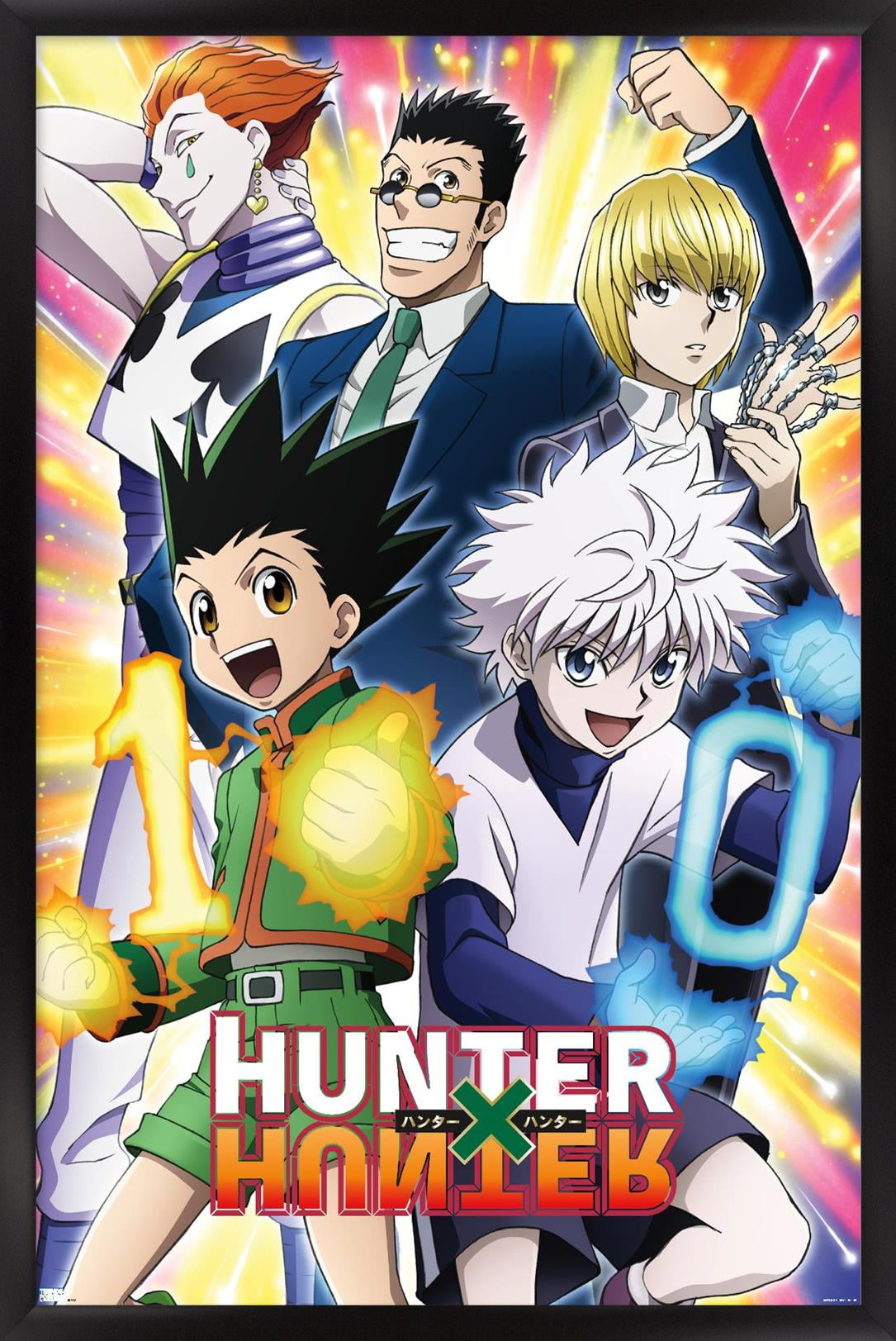 Hunter X Hunter - 10th Anniversary Wall Poster with Magnetic Frame, 22.375  x 34 