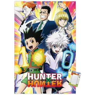 ABYSTYLE Hunter X Hunter Boxed Poster Set Includes 2 Unframed Mini Posters  15 x 20.5 featuring Gon, Killua, Leorio, Kurapika, Mereum, Neferpitou