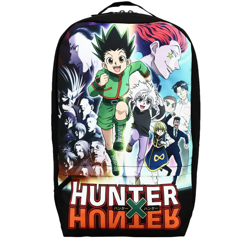 Hunter X Hunter Anime Cartoon Graphic Print Backpack with Laptop Pocket 