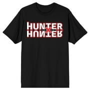 Hunter X Hunter Anime Cartoon Title Logo Black Graphic Tee- L