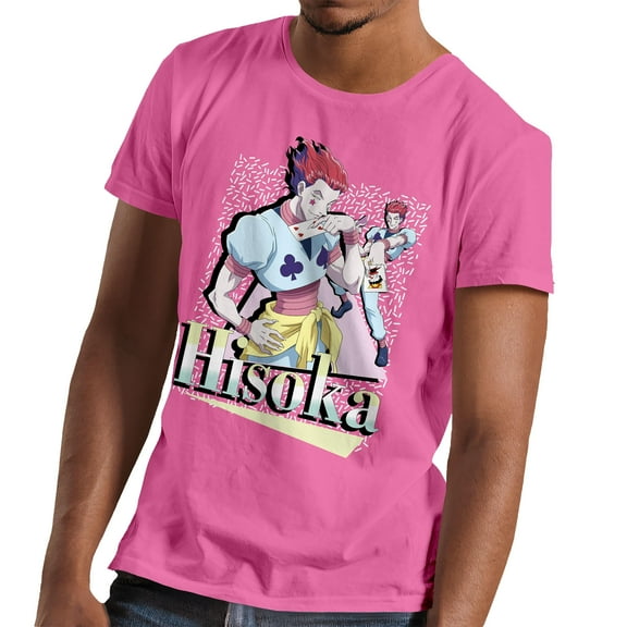 Hunter X Hunter Anime Manga Hisoka Mens and Womens Short Sleeve T-Shirt (Azalea, S-XXL)