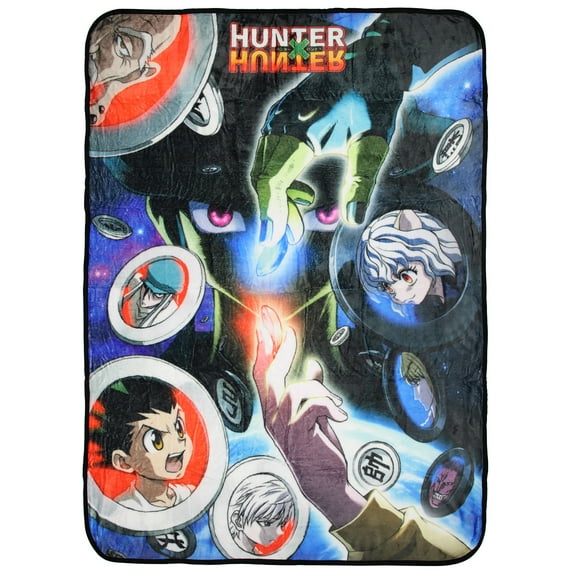 Hunter X Hunter Anime Meruem With Gungi Pieces Soft Plush Fleece Throw Blanket