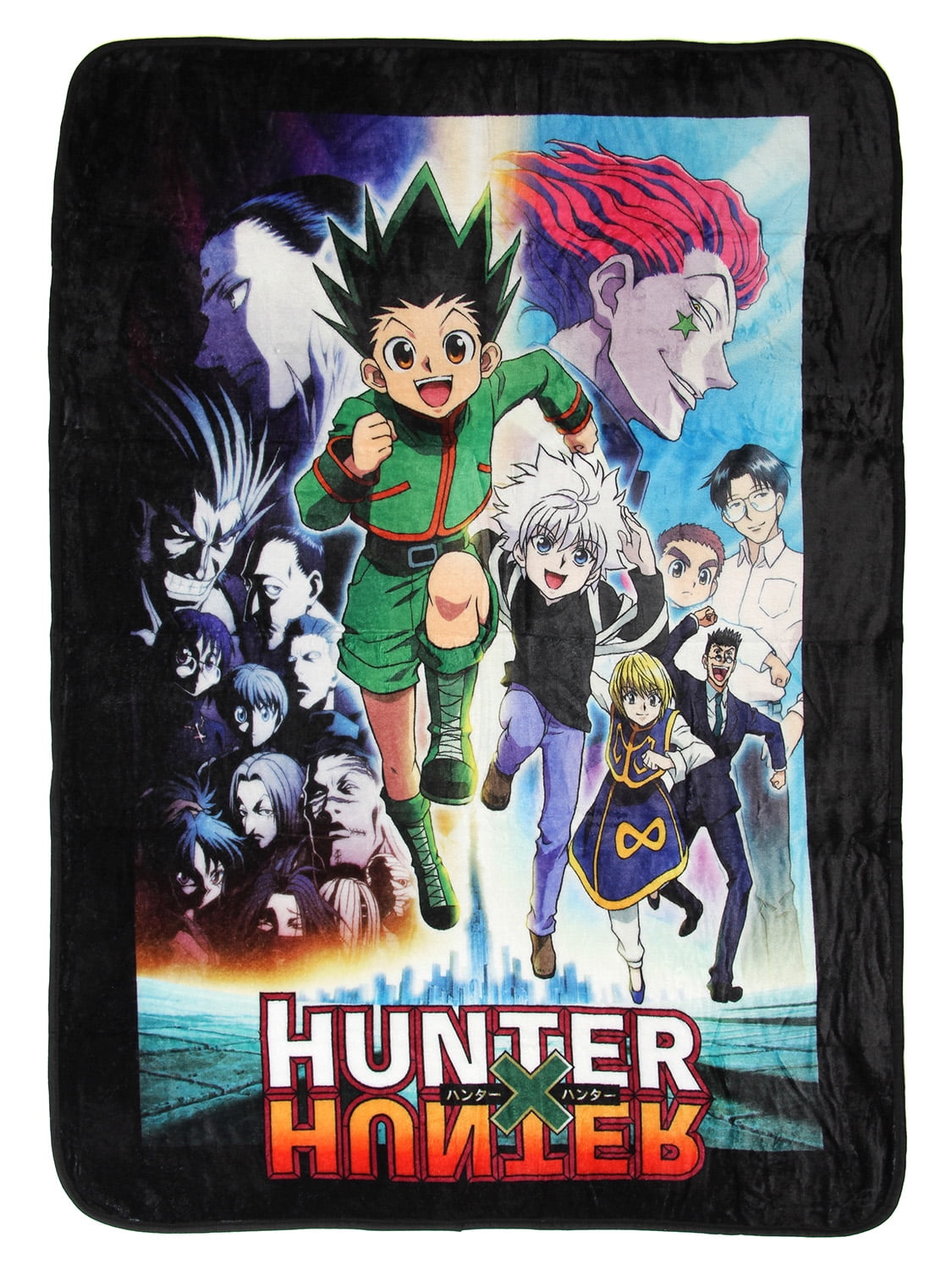 Hunter X Hunter Anime Group Digital Print Throw Blanket - Circle Red
