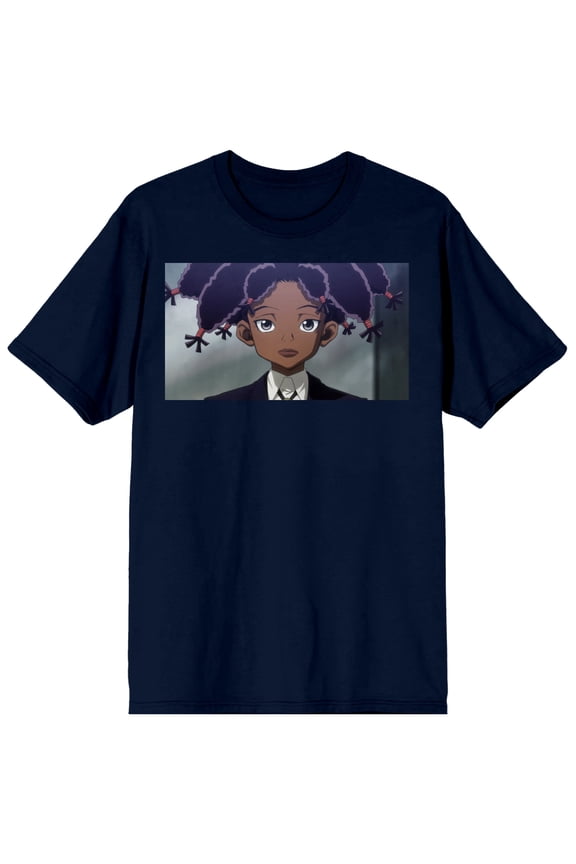 Hunter X Hunter Canary Character Closeup Men's Navy Blue Graphic Tee-Large
