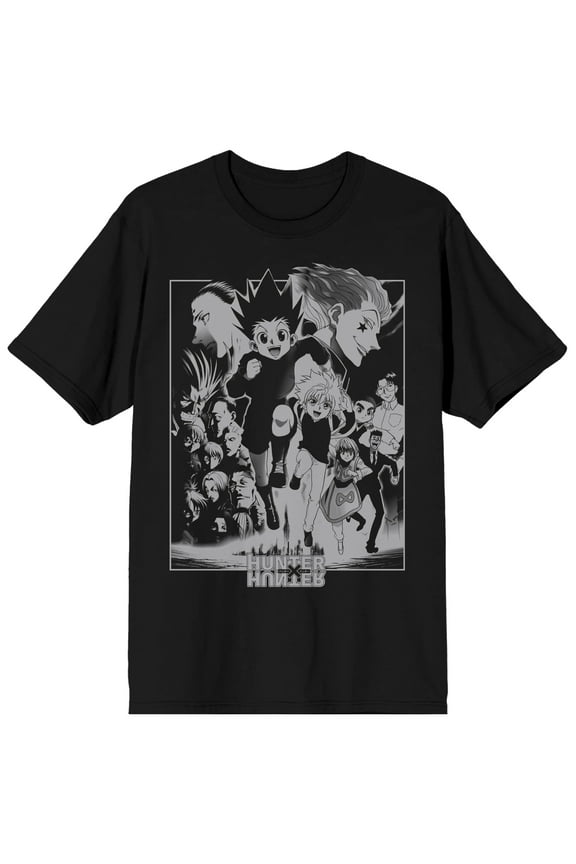 Hunter X Hunter Character Men's Black Crew Tee - S