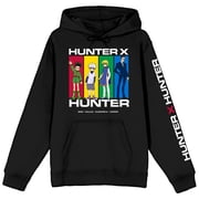 Hunter X Hunter Character Panels Adult Black Long Sleeve Hooded Sweatshirt-5XL