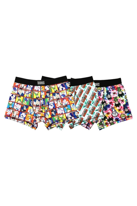 Hunter X Hunter Character Print Multipack Men's Boxer Briefs Underwear-XXL