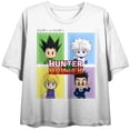 thumbnail image 1 of Hunter X Hunter Chibi Characters Women's White Crop-M, 1 of 3