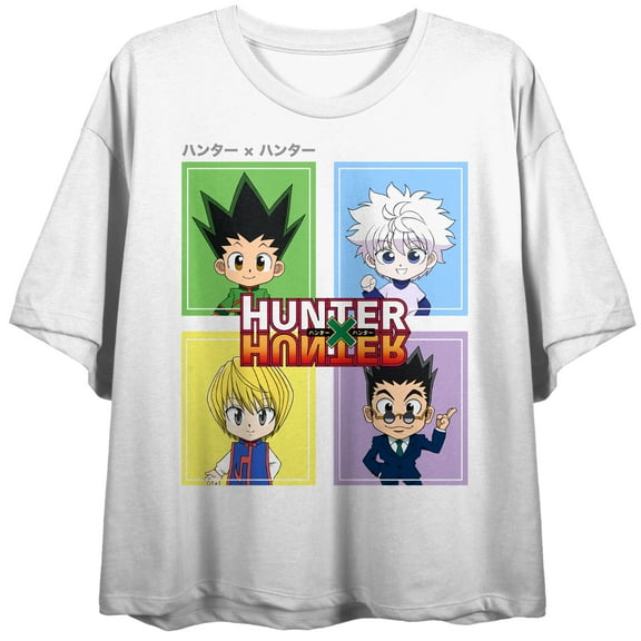Hunter X Hunter Chibi Characters Women's White Crop-M