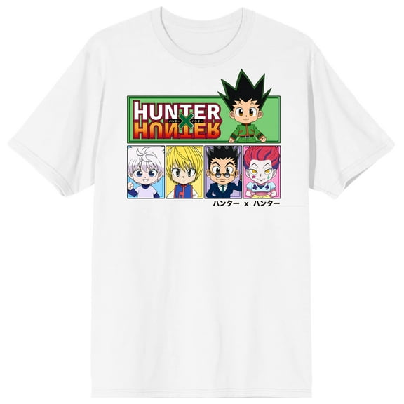 Hunter X Hunter Chibi Characters Women's White T-shirt-3X-Large