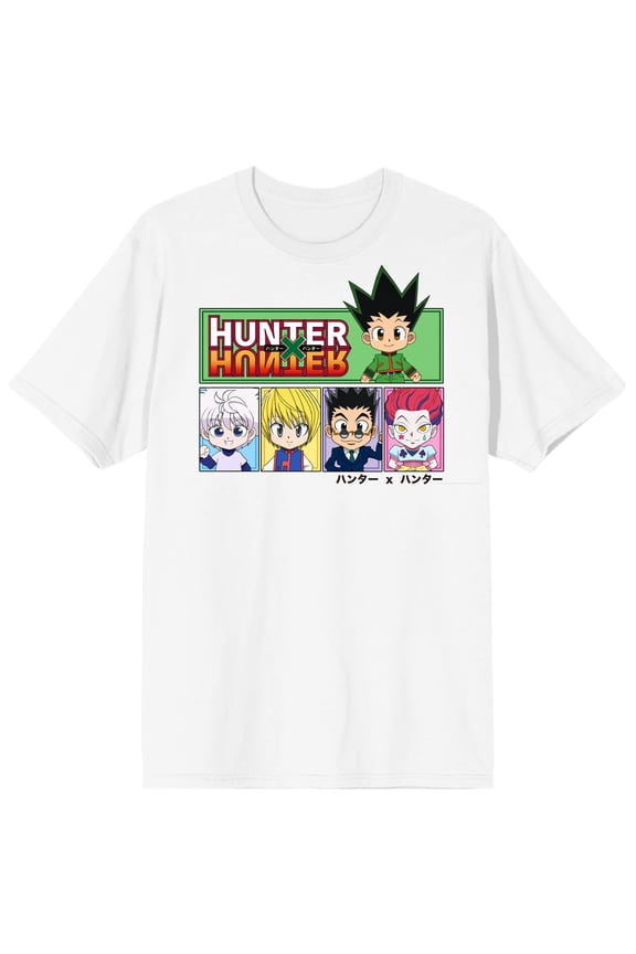 Hunter X Hunter Chibi Characters Women's White T-shirt-Large