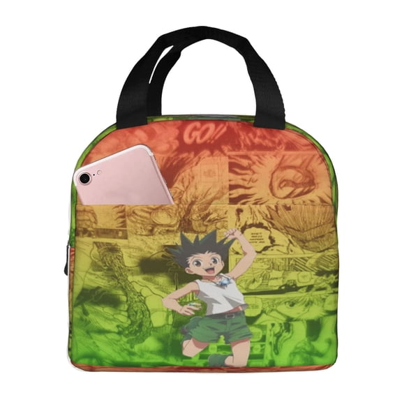 Hunter X Hunter Gon Freeccss Lunch Bag Insulated Lunch Box Reusable Cooler Cartoon Lunch Tote Bag