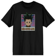 Hunter X Hunter Gon Freecss Pixel Art Men's Black T-shirt-Small