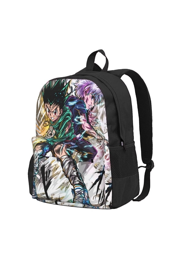 Hunter X Hunter Gon Killua Backpac 16.5In Backpac Hiking Bookpack Bag Daypack Adult
