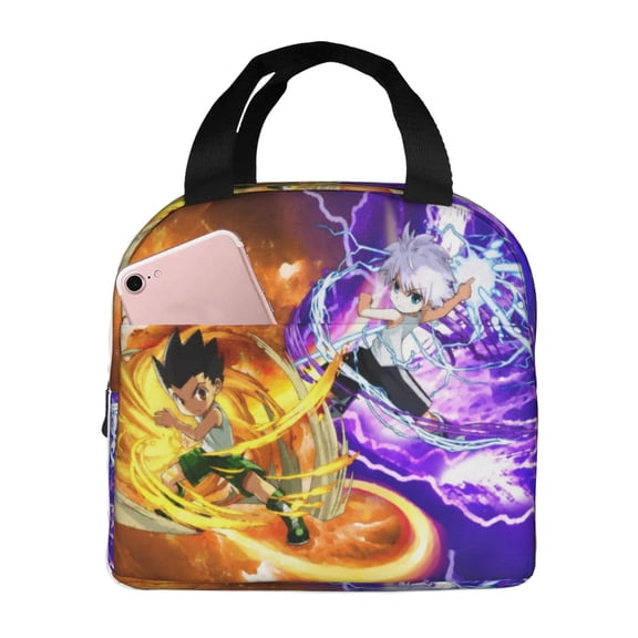 Hunter X Hunter Gon Killua Lunch Bag Insulated Lunch Box Reusable Cooler Cartoon Lunch Tote Bag