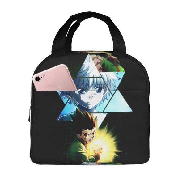 Hunter X Hunter Gon Killua Lunch Bag Insulated Lunch Box Reusable Cooler Cartoon Lunch Tote Bag
