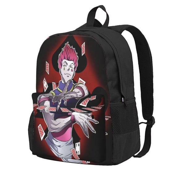 Hunter X Hunter Hisoka Backpac 16.5In Backpac Hiking Bookpack Bag Daypack Adult
