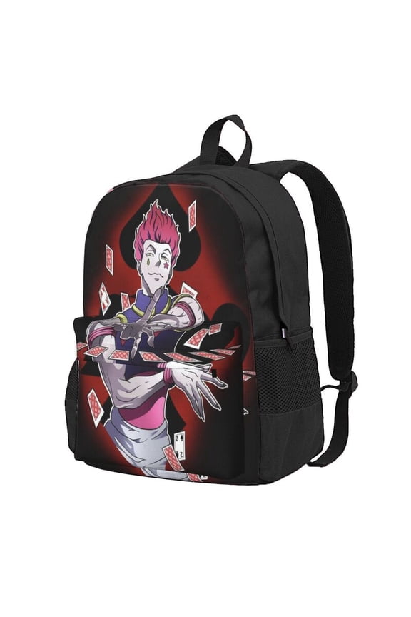 Hunter X Hunter Hisoka Backpac 16.5In Backpac Hiking Bookpack Bag Daypack Adult