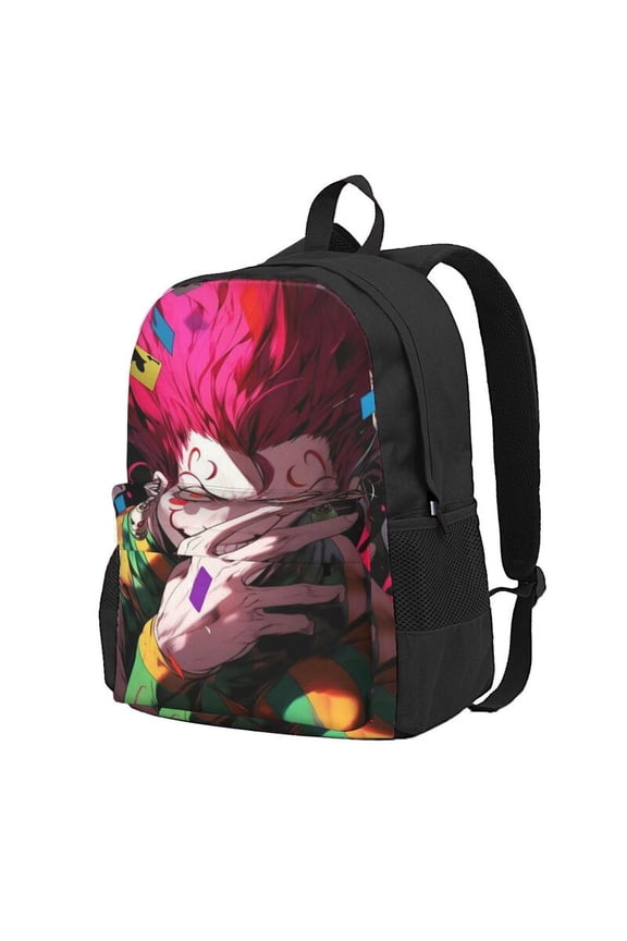Hunter X Hunter Hisoka Backpac 16.5In Backpac Hiking Bookpack Bag Daypack Adult
