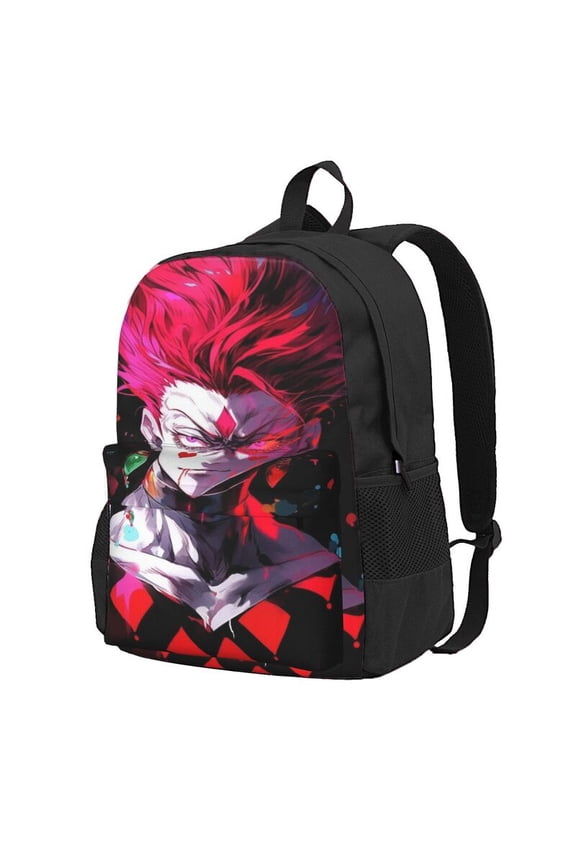 Hunter X Hunter Hisoka Backpac 16.5In Backpac Hiking Bookpack Bag Daypack Adult