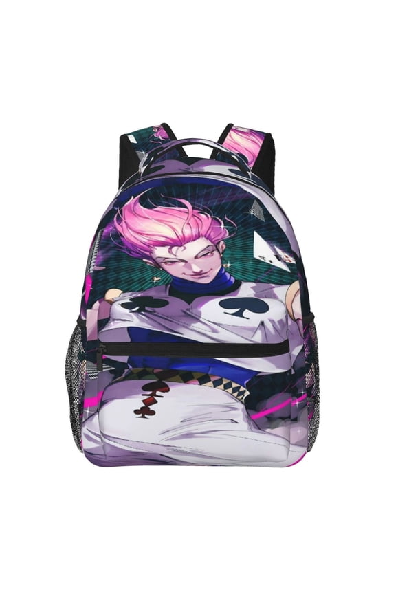 Hunter X Hunter Hisoka Backpack Cute Cartoon Lightweight Backpacks Portable Outdoor Travel
