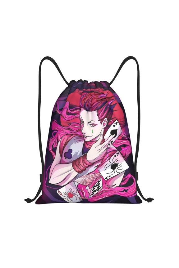 Hunter X Hunter Hisoka Drawstring Backpac Sackpack String Bag Water Resistant Beach Bag