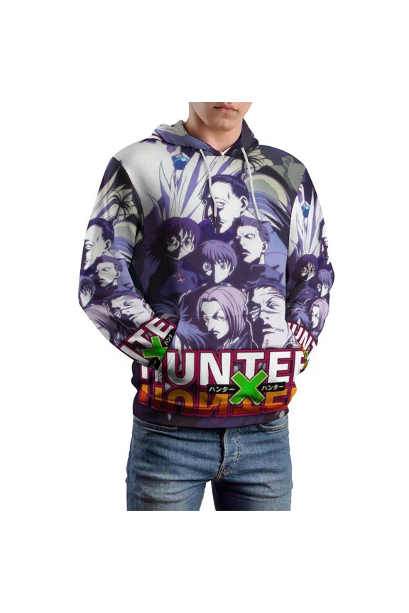 Hunter X Hunter Hoodie 3D Print Pullover Hooded Long Sleeve Sweatshirts Tops Blouse with Pocket for Mens Womens