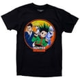 thumbnail image 1 of Hunter X Hunter Japanese Anime Men's Gradient Circle Group Tee T-Shirt (Small, Black), 1 of 1