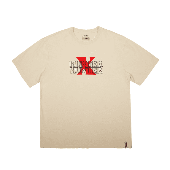 Hunter X Hunter Killua Character Quote Crew Neck Short Sleeve Natural T-shirt-XS