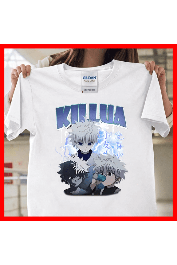 Hunter X Hunter Killua Graphic Vintage Anime Nen Master Retro Fan Gift T2155 Unisex Graphic T-Shirt Soft Cotton, Sizes S-5XL