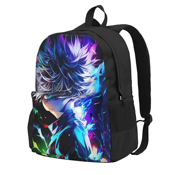 Hunter X Hunter Killua Lightning Backpac Backpac Hiking Bookpack Bag Daypack Adult 16.5In